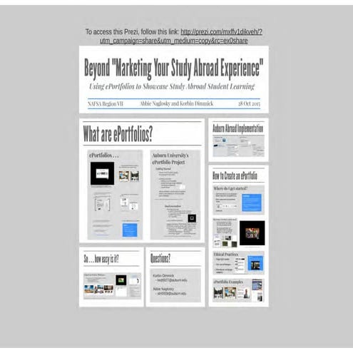 Beyond "Marketing Your Study Abroad Experience": Using ePortfolios to Showcas...