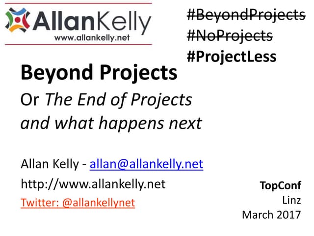 Beyond Projects/#NoProjects