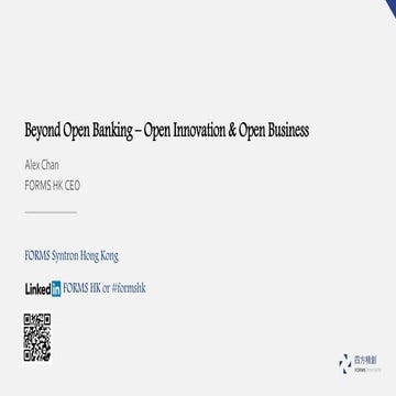 apidays LIVE Hong Kong - Beyond Open Banking - Open Innovation & Open ...
