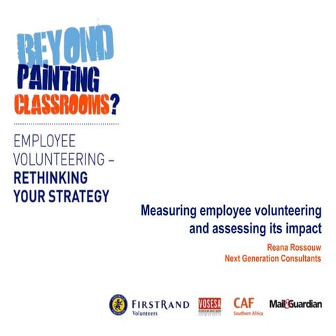 Beyond Painting Classrooms   - Employee Volunteerism - Reana Rossouw