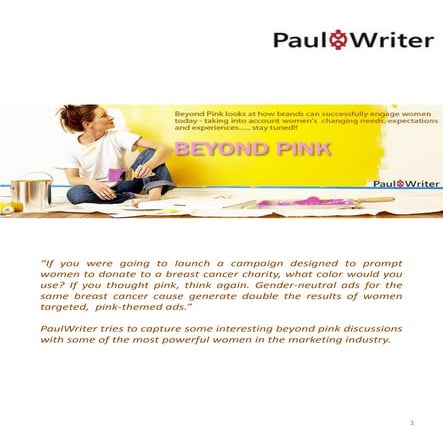 Beyond Pink: Saluting Women in Marketing