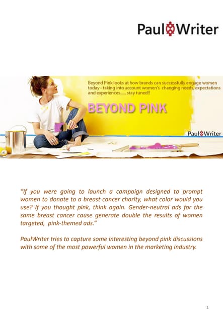 Beyond Pink: Saluting Women in Marketing