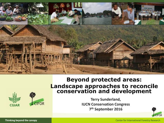Beyond protected areas:  Landscape approaches to reconcile conservation and development