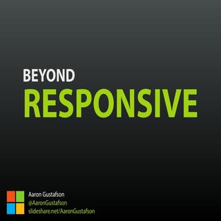 Beyond Responsive [18F 2015]