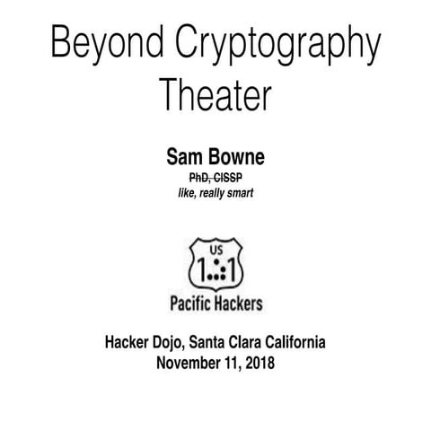 Beyond Security Theater