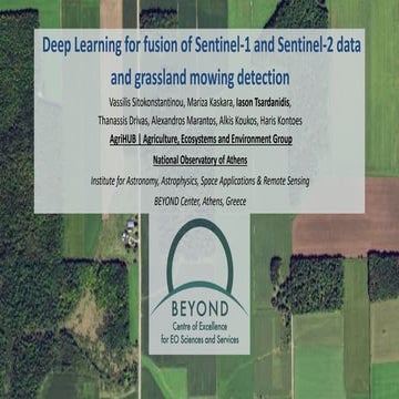 Beyond Seminars - Deep Learning for fusion of Sentinel-1 and Sentinel-2 data ...
