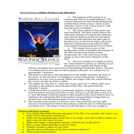 Beyond silence poster research