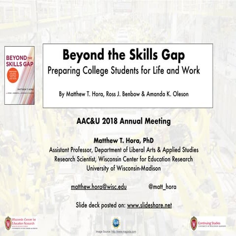 Hora Beyond Skills Gap Book Talk AACU Jan 2018