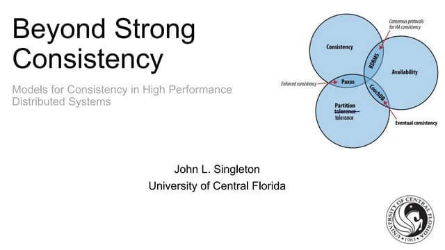 Beyond Strong Consistency