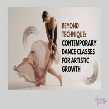 Beyond Technique: Contemporary Dance Classes for Artistic Growth | PDF