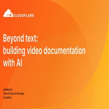AI the Docs Paris 2025 | Beyond Text: Building Video Documentation with ...