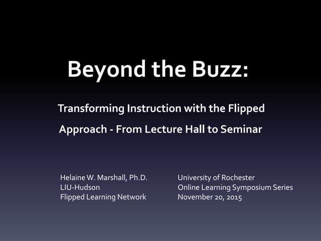 Beyond the buzz