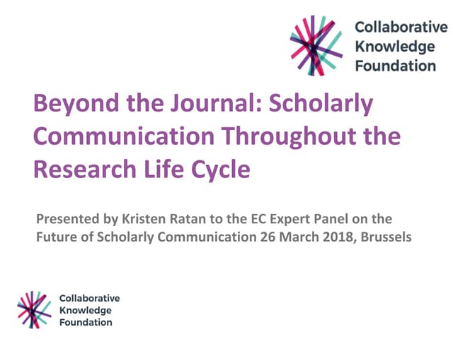 Beyond the journal   coko and the open source ecosystem