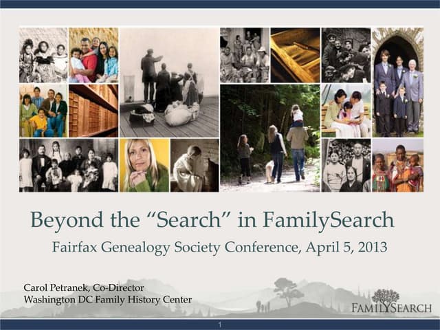 Beyond the Search in FamilySearch
