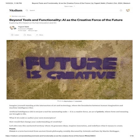 Beyond Tools and Functionality_ AI as the Creative Force of the Future _ by Y...