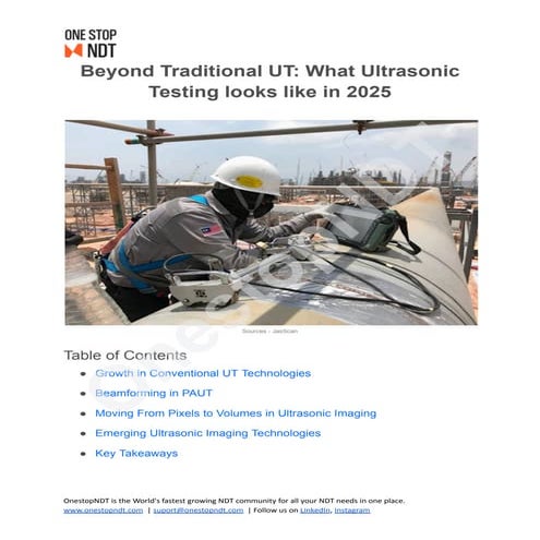 Beyond Traditional UT: What Ultrasonic Testing looks like in 2025 | PDF
