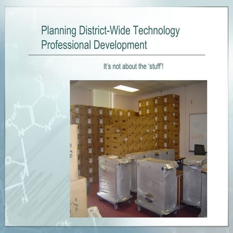 Planning District-Wide Technology Professional Development
