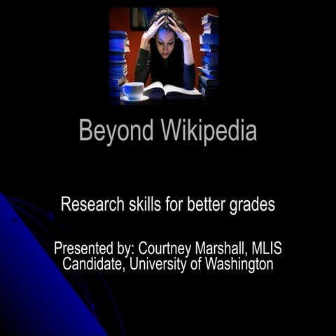 Beyond wikipedia