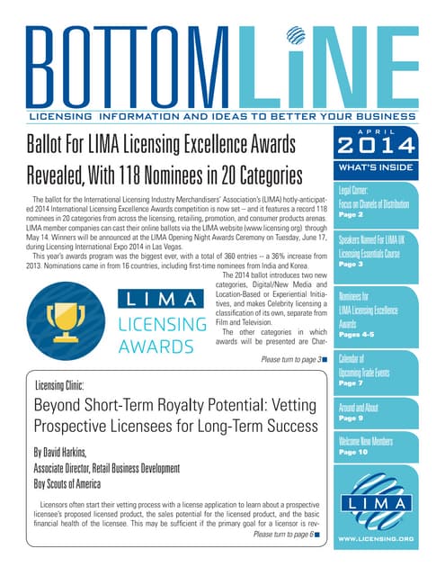 Beyond Short-Term Royalty Potential: Vetting Prospective Licensees for Long-T...