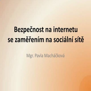 Bezpečnost na internetu