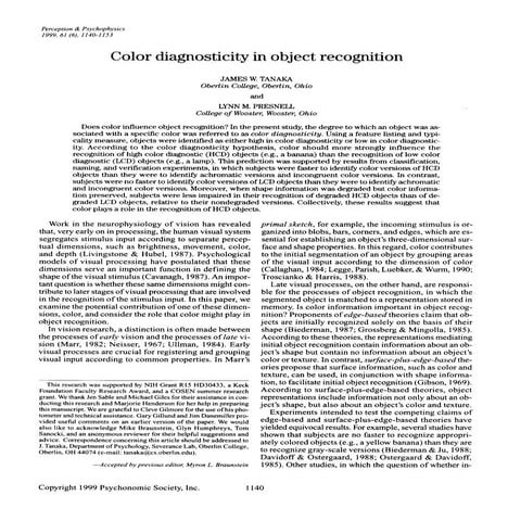 Colour diagnostic detailed report on diagnostic | PDF