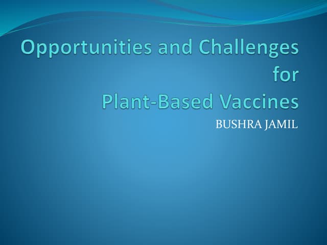 plant based vaccine