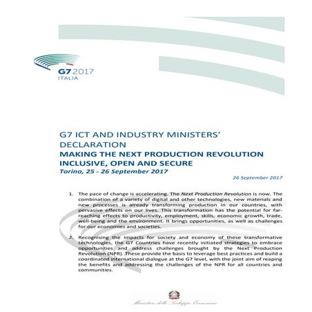 G7 ict industry final declaration
