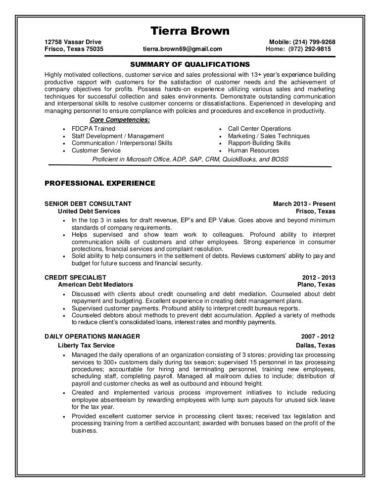 2015 Debt Mediation Resume1