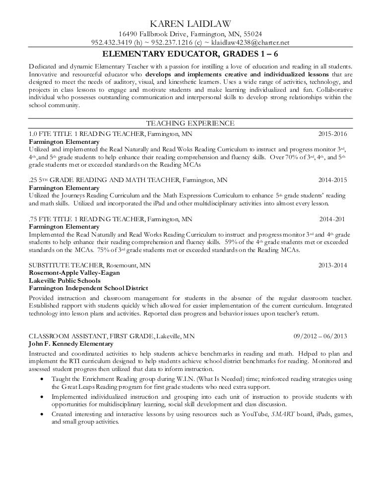 KarenLaidlawResume 2