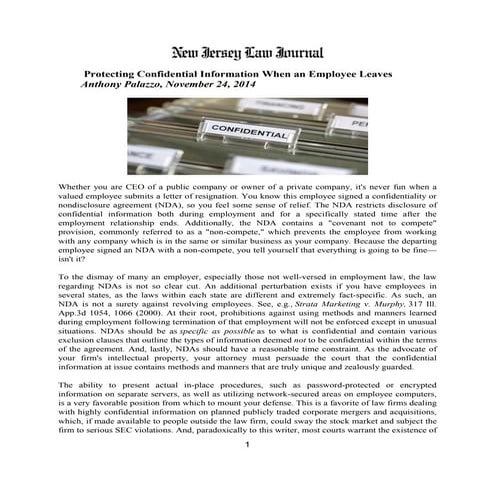 Protecting Confidential Information When an Employee Leaves-ap