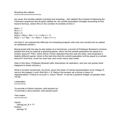 Breeding Like Rabbits