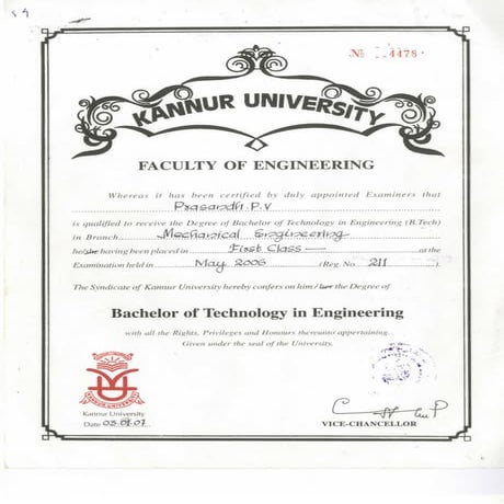 Engineering Certificate