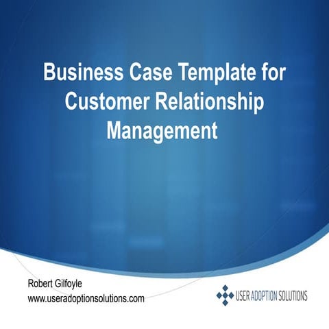 Business-Case-Template for the introduction of CRM