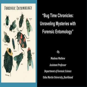 Forensic entomology | PPTX