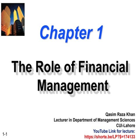The Role of Managerial Finance