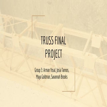 Final Presentation (Balsa Wood Bridge Design)