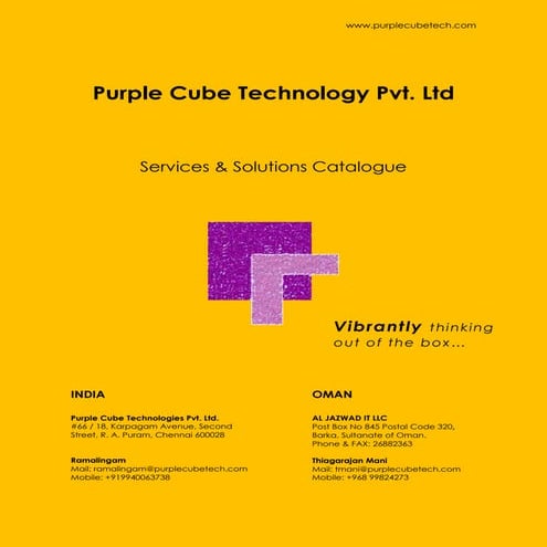 Purple Cube Technologies Profile-LATEST | PDF