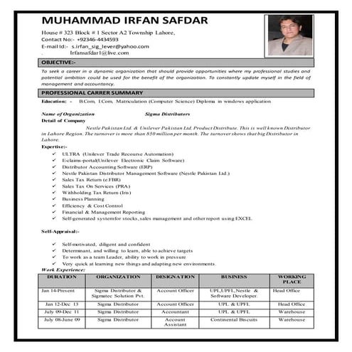MUHAMMAD IRFAN SAFDAR