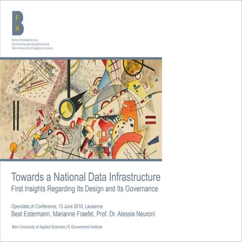 Towards a National Data Infrastructure. First Insights Regarding Its Design a...
