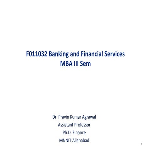 Banking financial management services MBA