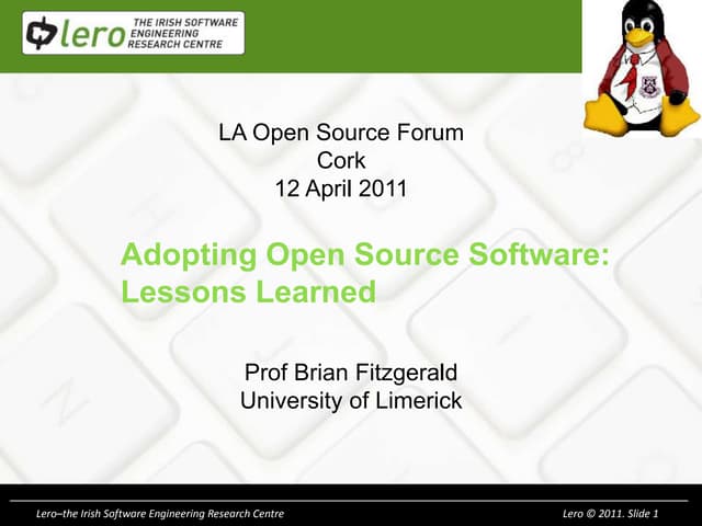 Professor Brian Fitzgerald la_oss_forum