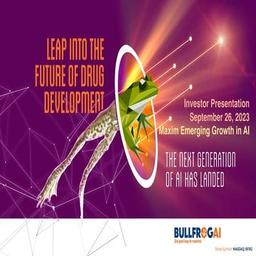 BFRG Investor Deck September