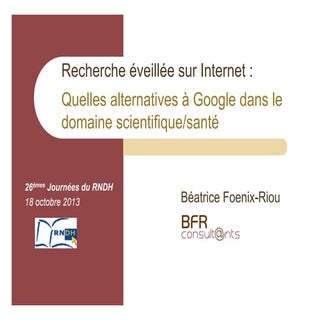 Quelles alternatives à Google dans ...