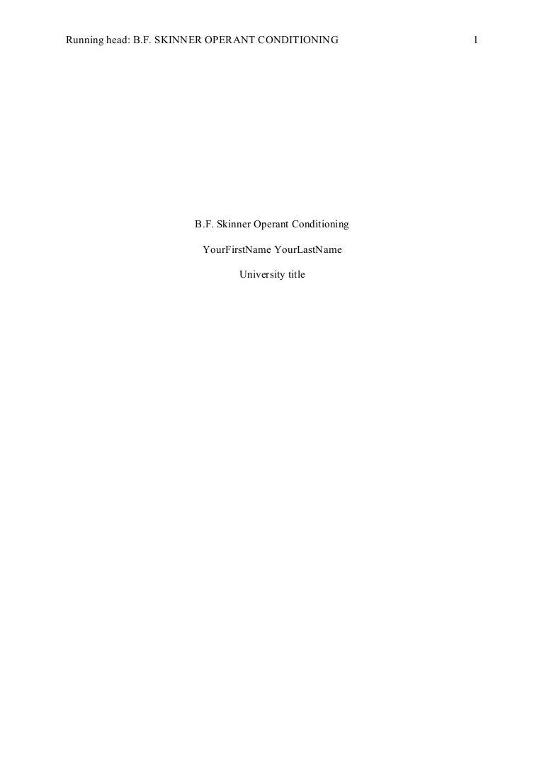 Bf skinner and operant conditioning