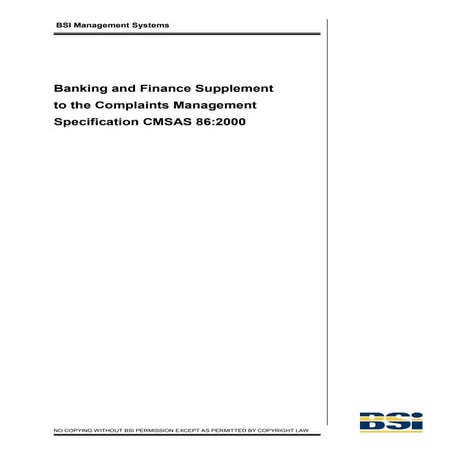 Banking and Finance supplement