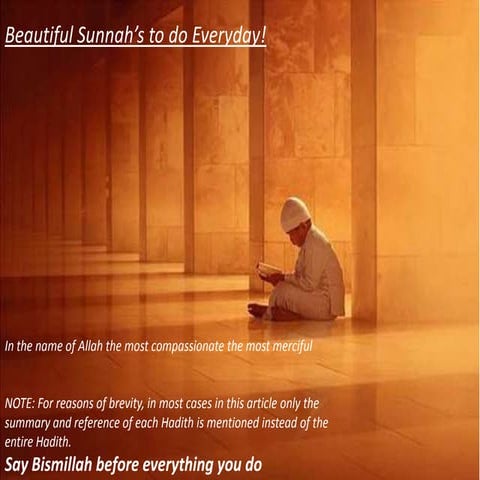 Sunnah of Prophet Muhammad (SWS) | PPSX