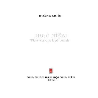 Tập thơ:  HOÀI NIỆM