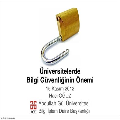 BGA Sunumu - 15 Kasım 2012