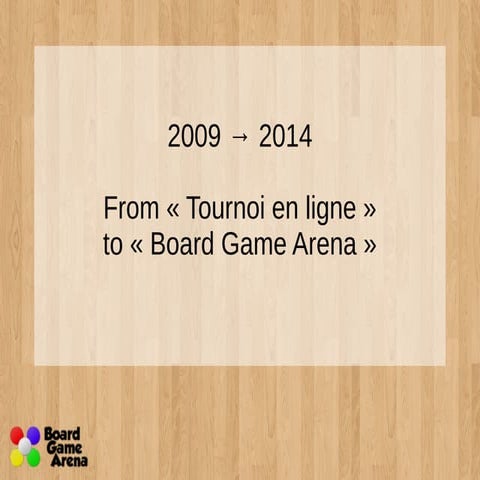 2009 to 2014, a Board Game Arena design history