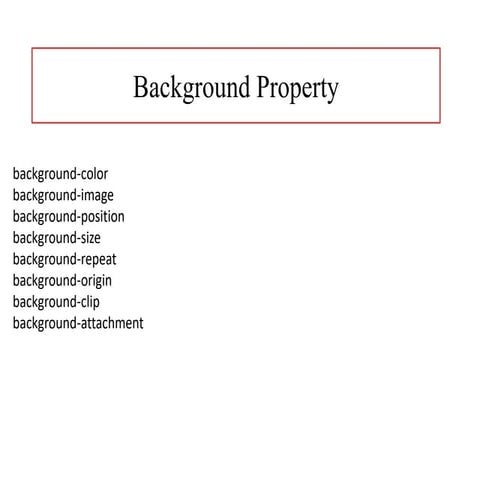 BG and Animation Property web technology.ppt
